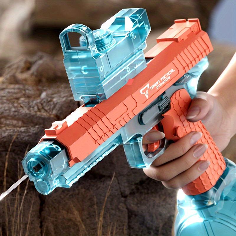 Electric Water Gun Automatic Squirt Guns With 434cc Large Capacity 32ft Range Powerful Sprinkler Summer Beach Pa