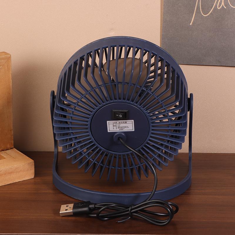 1 Piece 5 Inches Small Desk Cooling Usb Power Portable Fan Super Mute Cooler 360 Degree Rotation Fan For Home Mini Desktop Fan