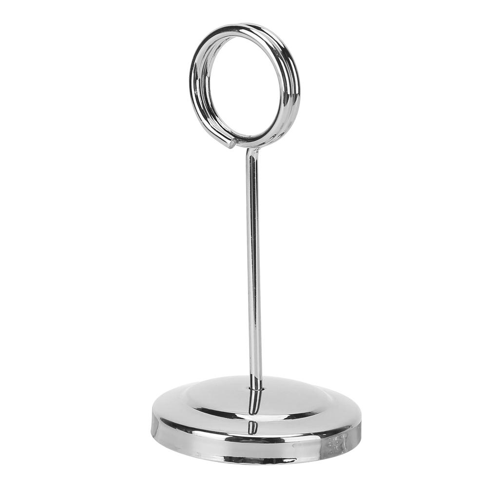 Table Number Holder Stainless Steel Durable Fade Resistant Lightweight Picture Clip for Hotel