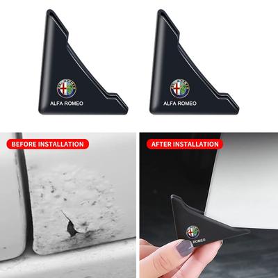 2Pcs New Car Door Corner Collision Anti-scratch Protector for 147 156 166 159 Giulietta Giulia Mito Stelvio Brera