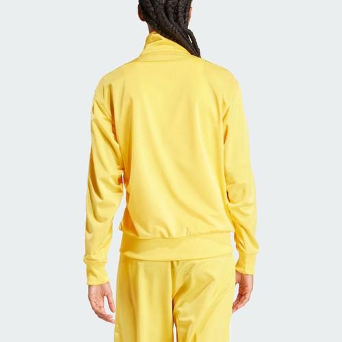 adidas Originals Women's Loose-Fit Long-Sleeve American Retro Jacket, Yellow