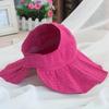 2019 Summer Parent-child Sun Hat Women Wild Anti-UV Ride Folding Sun Hat Empty Top Cap Wide Side Sun Hat Girl Beach Hat