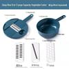 9-in-1 Multifunctional Vegetable Cutter and 12-Piece Grater Set for Potato and Carrot Shredding