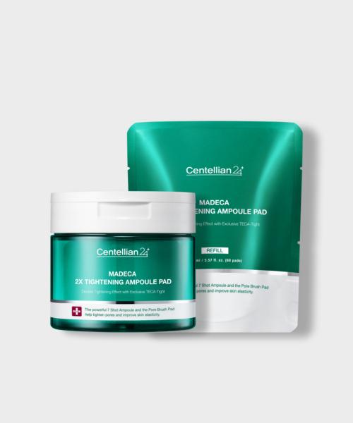 Centellian24 Madeca Double Tightening Ampoule Pad [Pore Elasticity] 120 sheets (Main + Refill) FREE