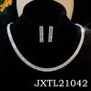 Elegant Zircon Necklace & Earrings Set - Perfect for Weddings & Special Occasions