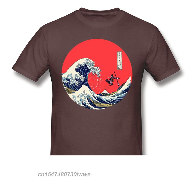 Kanagawa Hokusai Black T Shirt Fate Grand Order Homme Tshirt Tees Pure Cotton Unisex Top Tshirts Short Sleeve S