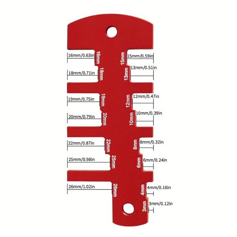 Strong Aluminum Routers Depth Gauges Tool With Royal Scale Height Measuring Tool for Accurate Cut Blade Setups