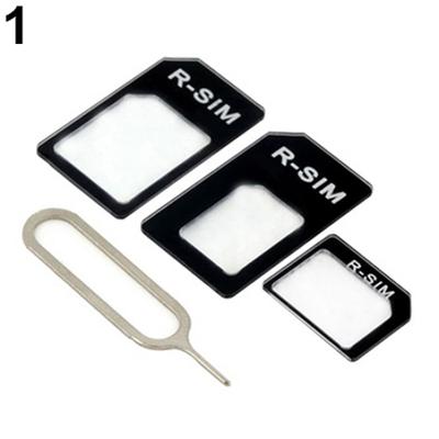 3 in 1 Nano-SIM-Karte zu Micro-SIM-Karte zu Standard-SIM-Kartenadapter-Konverter