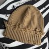 Unisex Streetwear Hats Knit Winter Beanie Hats Hip Hop Street Style Checked Beanie Hats