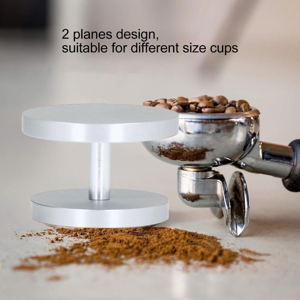 Double Head Coffee Powder Tamper Dual Sided Coffee Powder Hammer Dual Sided Tamper  Brewing Coffee серебряный