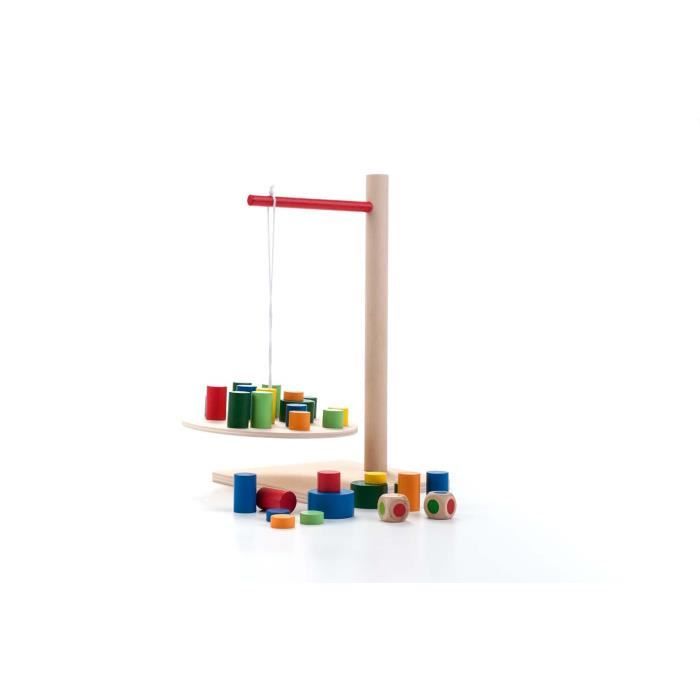 Jeu d'apprentissage - engelhart - jeu en bois d'équilibre la balancelle