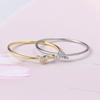 Rings For Women Little Heart Shaped Gold Color Wedding Engagement Dainty Ring Jewellry Zircon Romantic Fashion