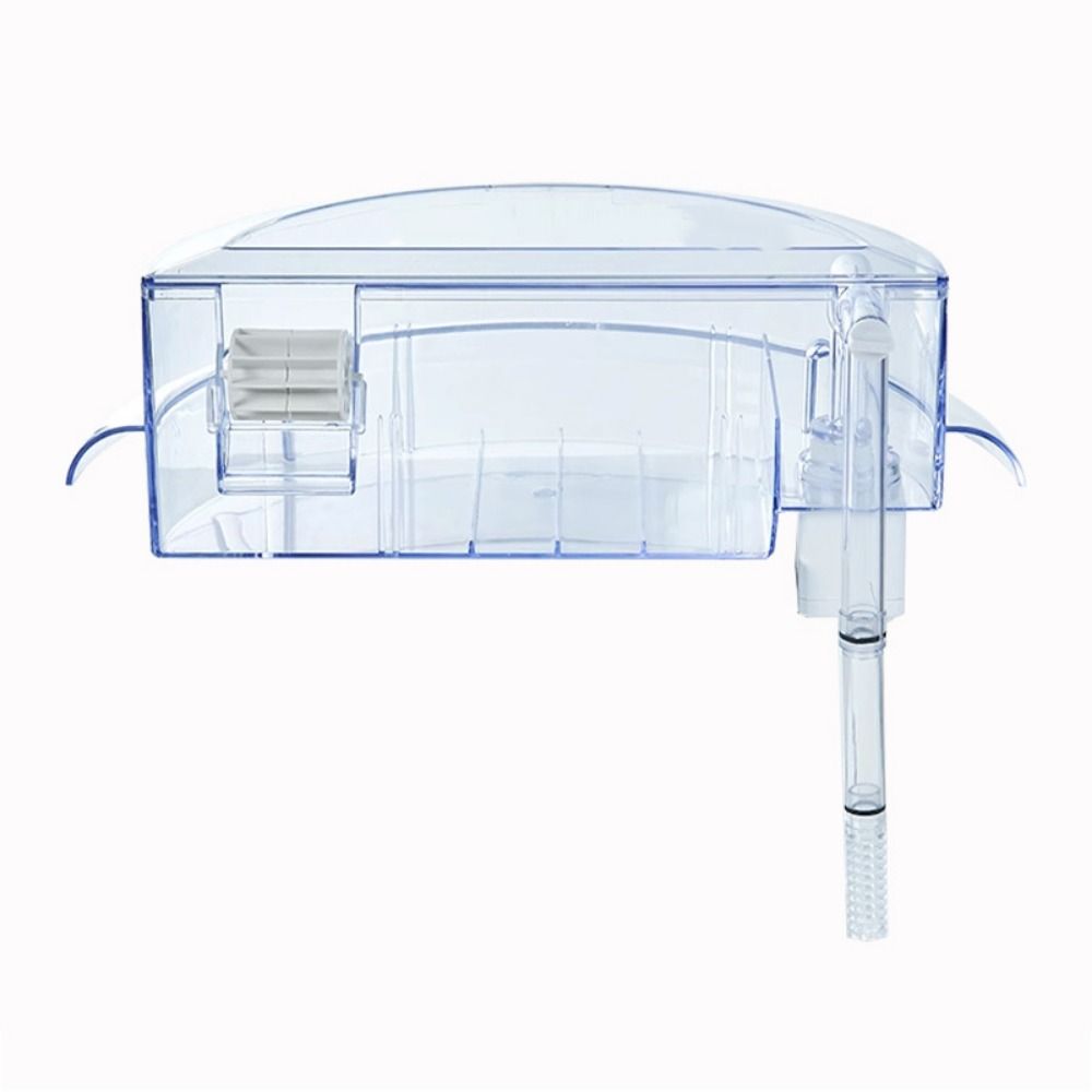 Transparent Waterfall Filter Box Wall Mounted Semi-circular Filter Box  For Round Fish Tank