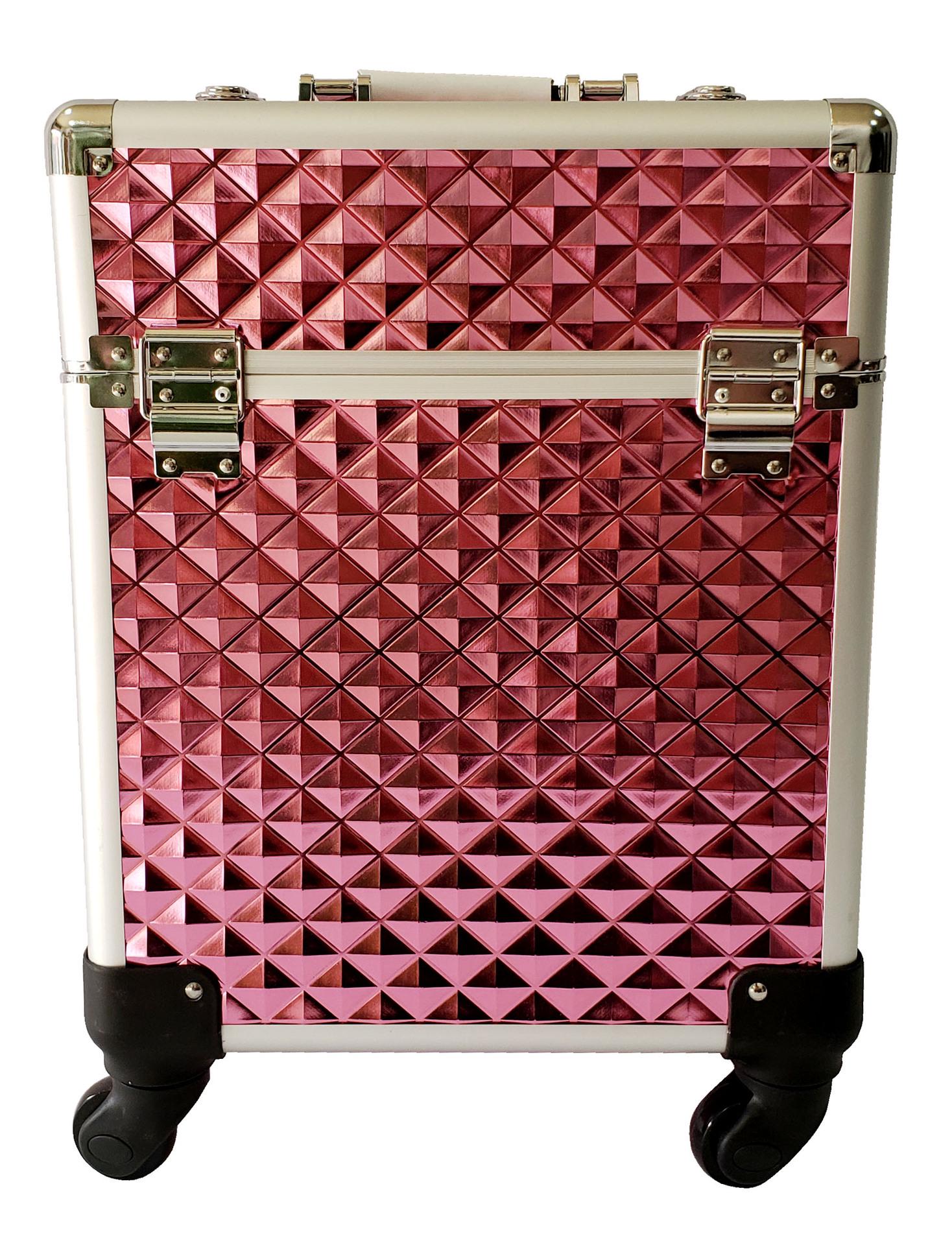 

Профессиональный многослойный алюминиевый кейс на колесиках для макияжа и инструментов для красоты