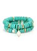 European and American Style Turquoise Multi-layer Stackable Necklace with Abacus Beads