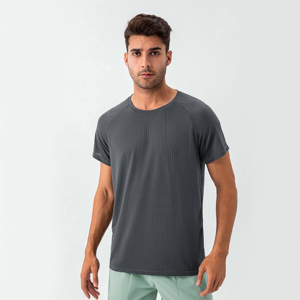 New Men'S Polo Shirt Made Of Pure Cotton With Dropped Shoulders High-Quality Loose Fit For Fitness Versatile For Daily Exercise Short Sleeved Casual