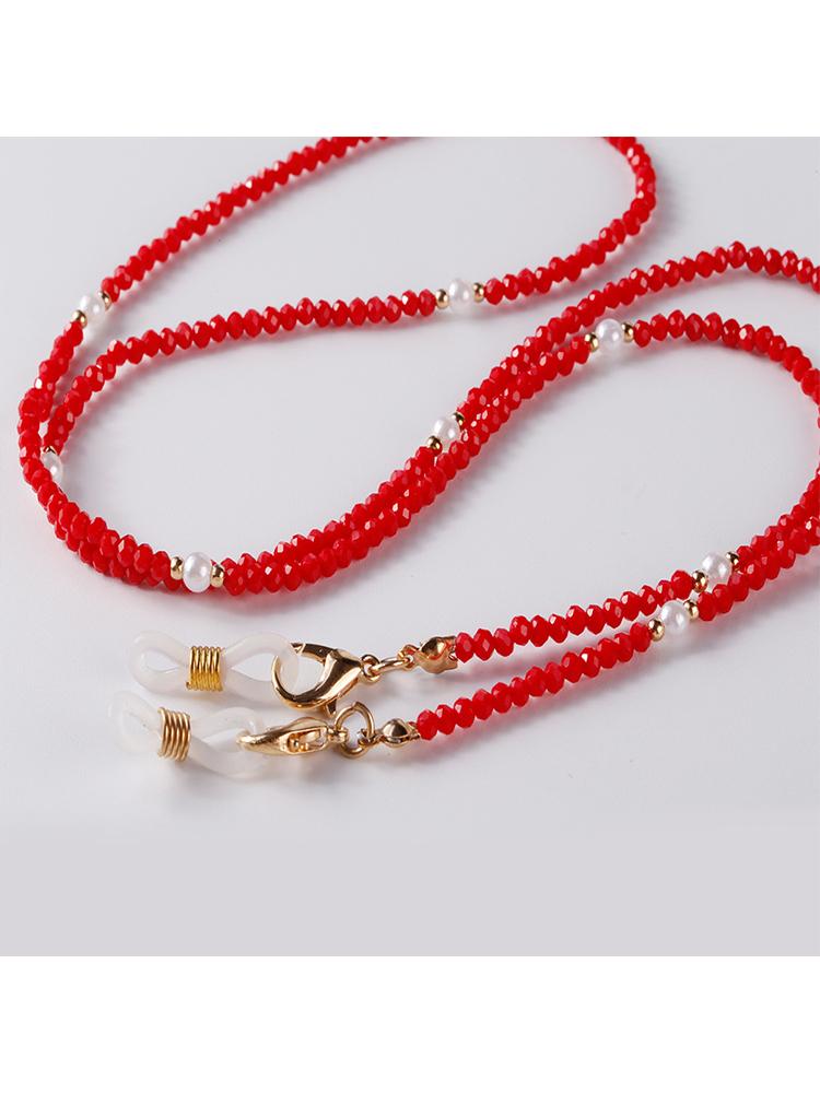 Böhmischer Stil Maskenkette Brillenhängeband Anti-Verlust-Band Bunte Halskette Brille Sonnenbrille Halskette für Damen