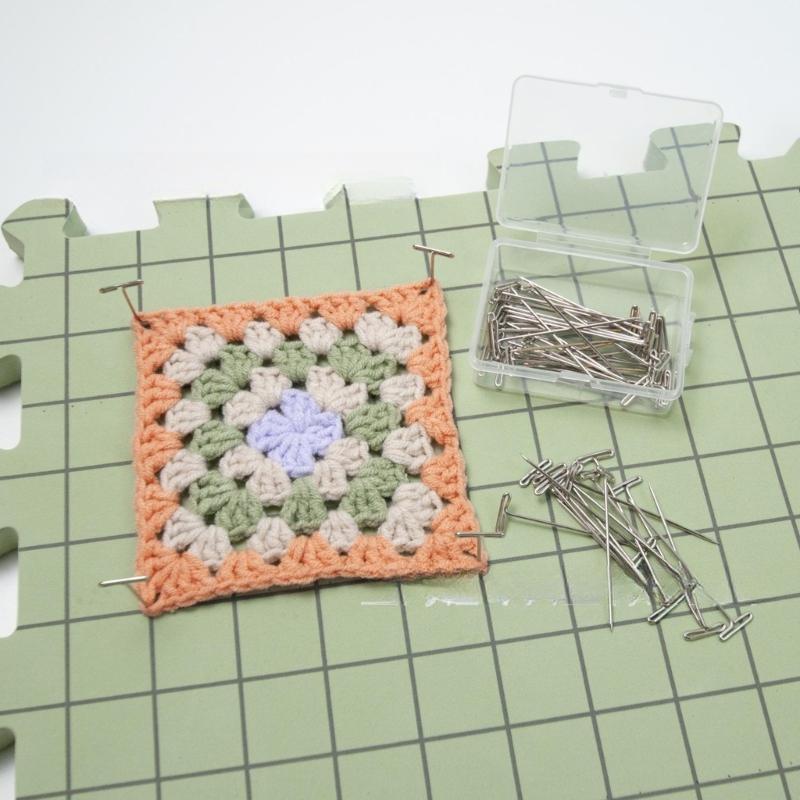 4/9 Peças Prancha de Bloqueio para Crochê Tapetes de Bloqueio Tapetes de Bloqueio para Tricô Placa com Grelhas Espessas Presente para Entusiastas de Artesanato