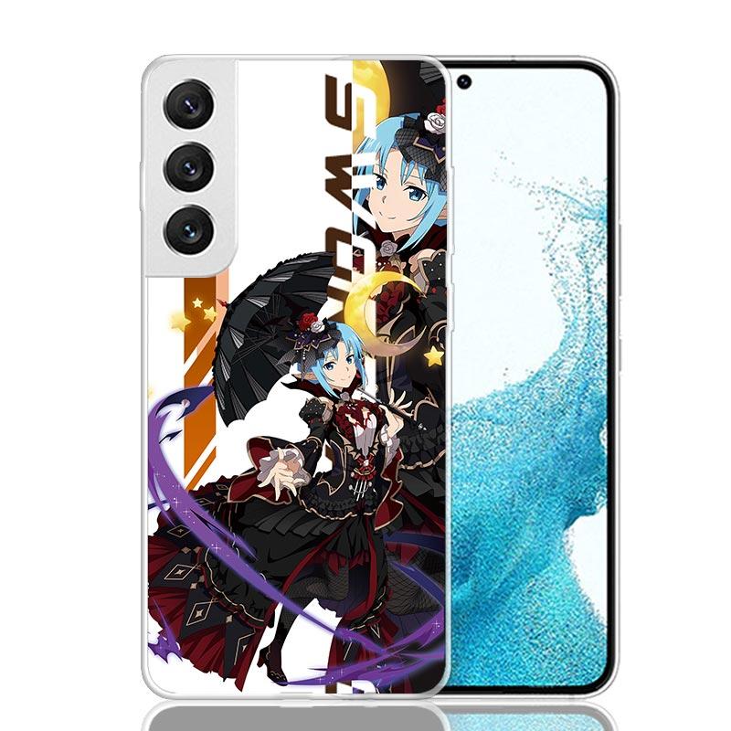 Anime Sword Art Online SAO Phone Case For Samsung Galaxy S26 Ultra S23 S24 S25 Edge S20 FE S21 S22 Plus Soft Print Shell Cover F