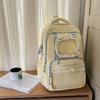 Schoolbag cute lace girl schoolbag junior high school high school girl transparent pain bag backpack college student large capacity backpack women