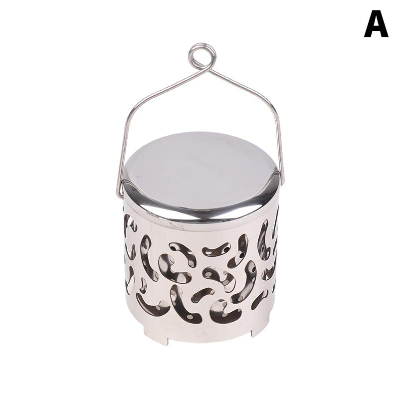 

Stainless Steel Heater Warming Stove Cover Wear-Resistant Outdoor Camping Heated Stove For Backpacking Hiking Traveling A