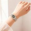 Women's stylish and luxurious diamond-encrusted quartz watch Oval dial for everyday wear, dates, anniversaries, Christmas gifts