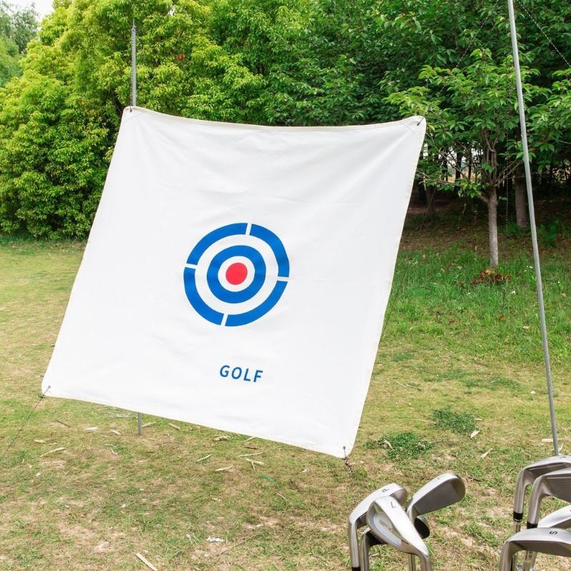 Telo bersaglio da golf 1,5x1,5m Telo per colpire da golf Bersagli per pratica golfistica Ausili per l'allenamento del golf per migliorare l'accuratezza