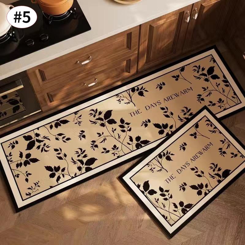 Non-slip Kitchen Floor Mat Long Rug Kitchen Rugs Printed Balcony Bathroom Foot Pad Home Decor Carpet Entrance Mat