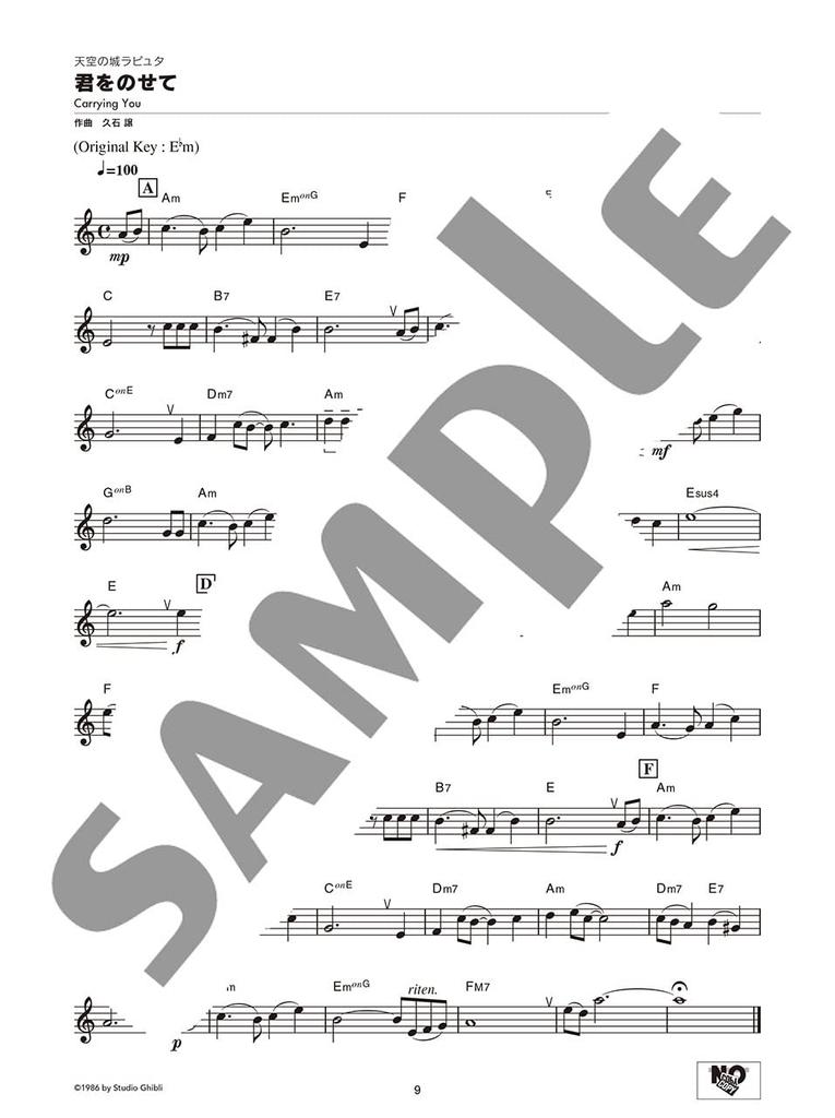 Recorder Studio Ghibli Melodies 100