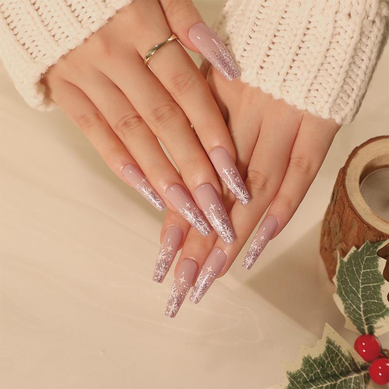 Christmas Manicure Collection: Press-On False Nails & Nail Stickers