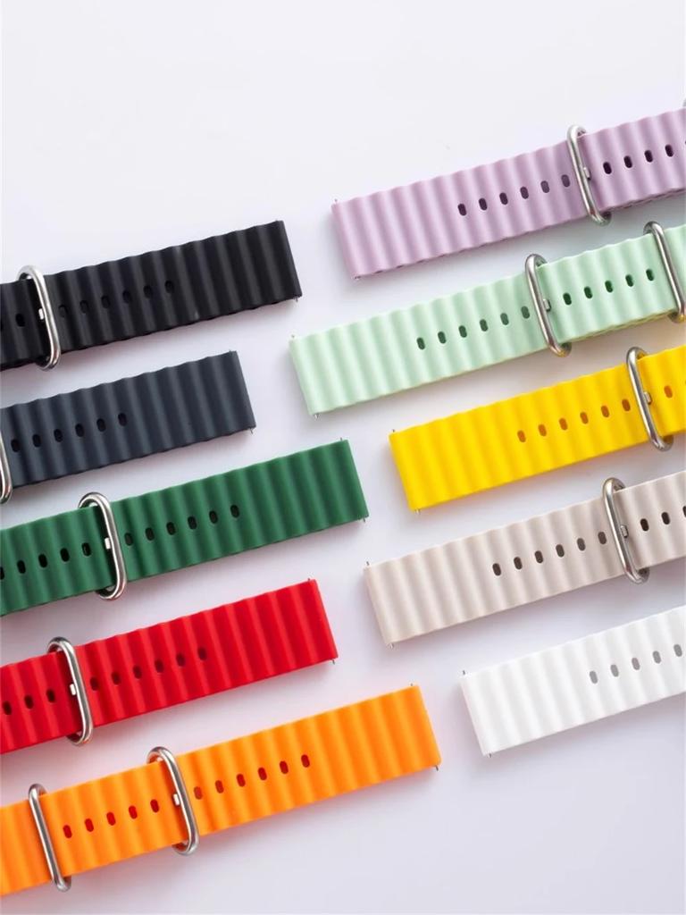 22mm Silicone Strap for Amazfit Bip 6 5 Bip6 Bracelet Smart Watch Quick Ocean Breathable Wristband for Amazfit Bip6 Accessories