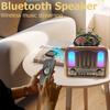 Portable Vintage FM AM SW Radio Wireless RGB Light Bluetooth Speaker Rechageable Full Band Radios with Flashlight TF USB Slot