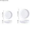 Round White Ceramic Plate Dinner Plate Western Dishes Steak Plates Fruit Salad Bowl Soup Plates Dessert Bowl Cake Pan Tableware