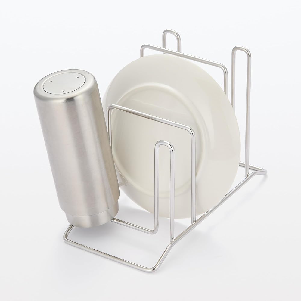 MUJI Stainless Steel Kitchen Stand, Silver, Approx. W10 x D205 x H15cm, MCC63A2S