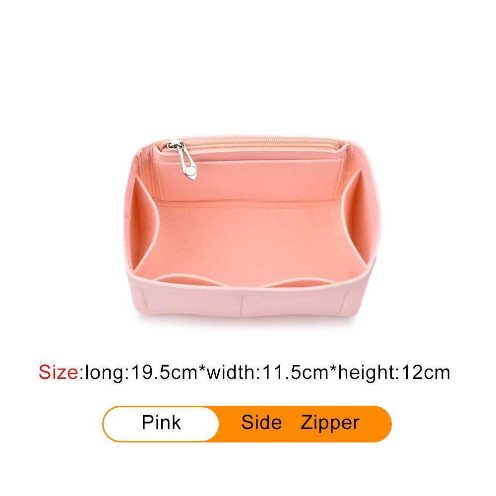 Purse Organizer Insert Felt Cloth Insert Bag Makeup Handbag Travel Inner Purse Cosmetic Toiletry Bags Fits For FK Bucket Bag