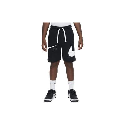 Sportswear Swoosh Logo Print Straight Shorts Kids Bottoms Black DR8484-010
