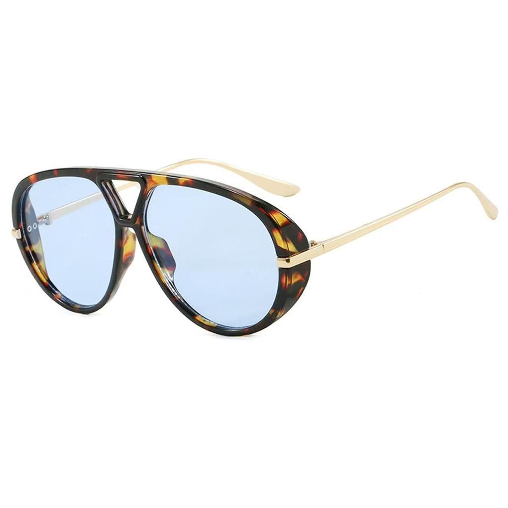 ins wind sunglasses, hip hop sunglasses, large frame pilot-style concave sunglasses, retro street shot-Z
