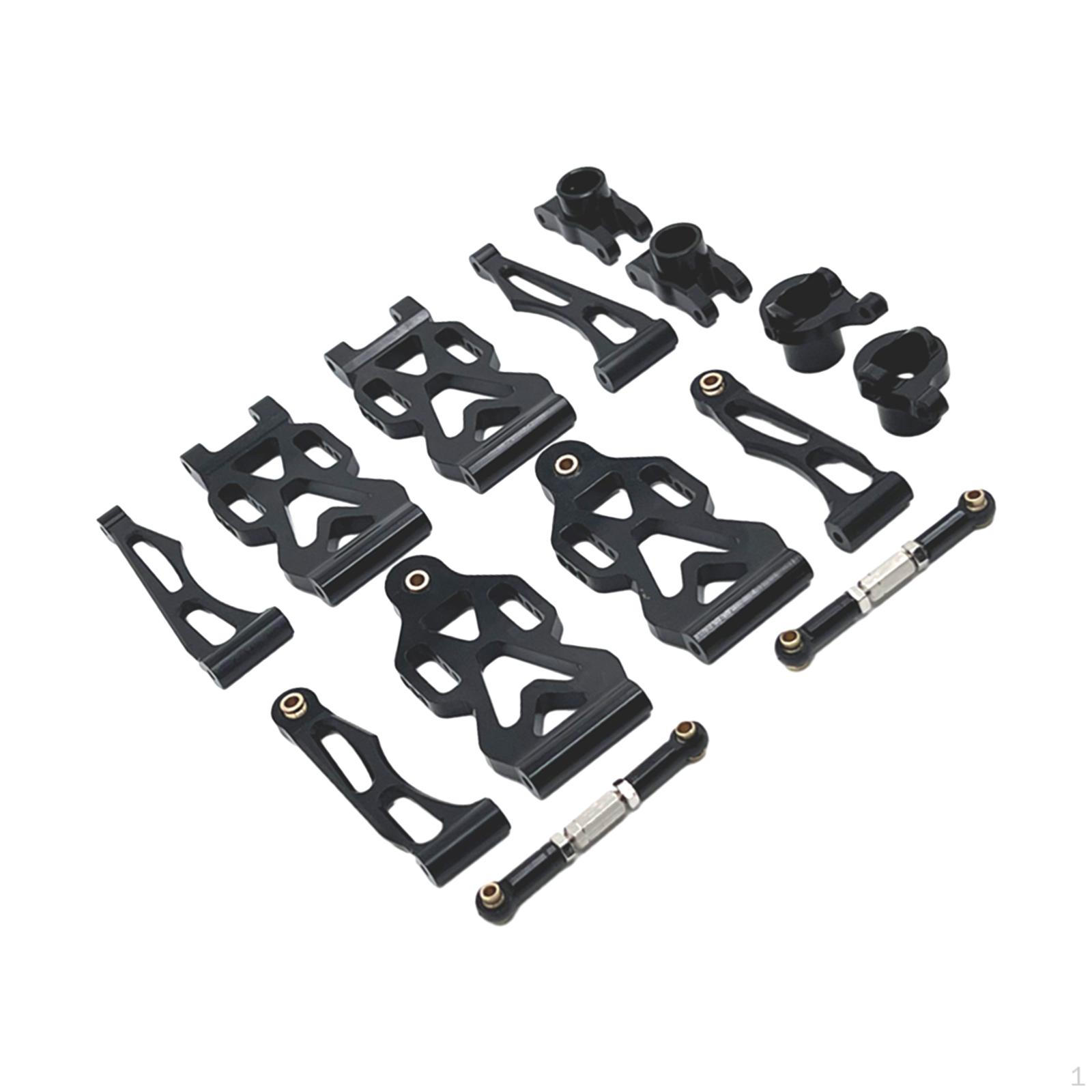 

RC Передні та задні важелі підвіски, Професійні алюмінієві поворотні кулаки, З єднувачі чорний