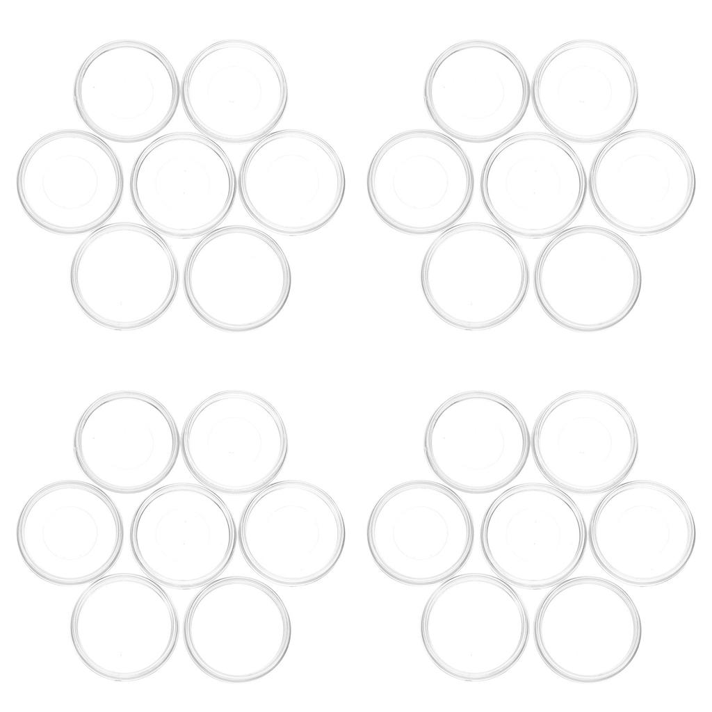 100Pcs Transparent Loose Leaf Binder Rings Plastic Detachable Binding Clips Office School File Organization Notebook Accessories