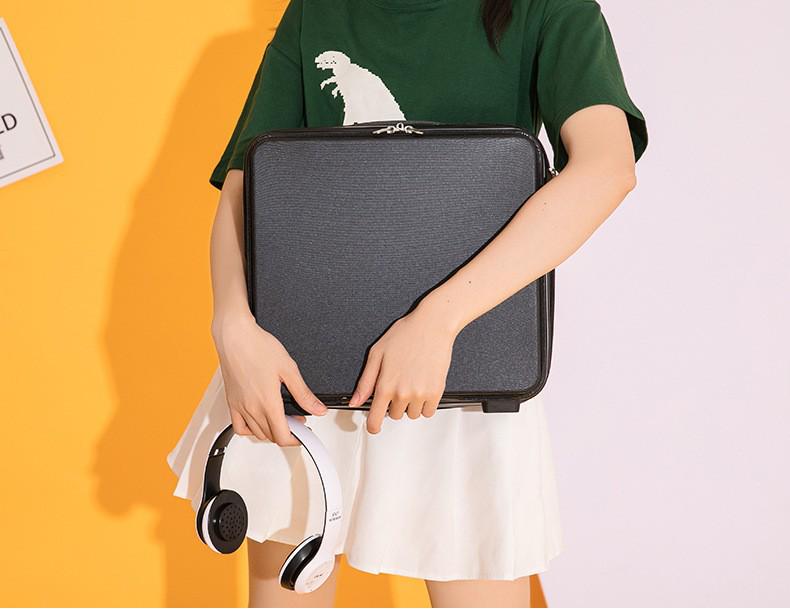 Benqian 16" Business Hand-Carry Suitcase with Multifunctional Storage and Lock