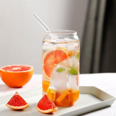Bubble Tea Cup Glasses with Lid And Straw for Cocktail Whisky