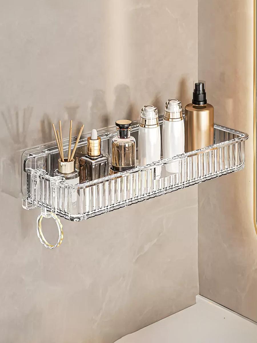 

Стеллаж для хранения в ванной и туалете, неперфорированный унитаз, настенный стеллаж для хранения косметики