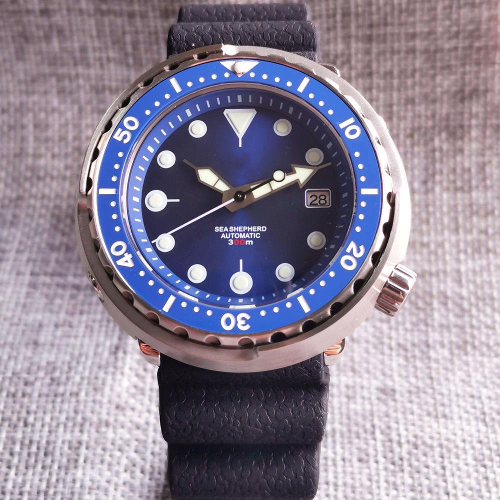 Tandorio 46.5mm 30ATM Diving Watches For Men NH35A Movement Automatic Mechanical Stainless Steel Wristwatch Sapphire Glass Solid