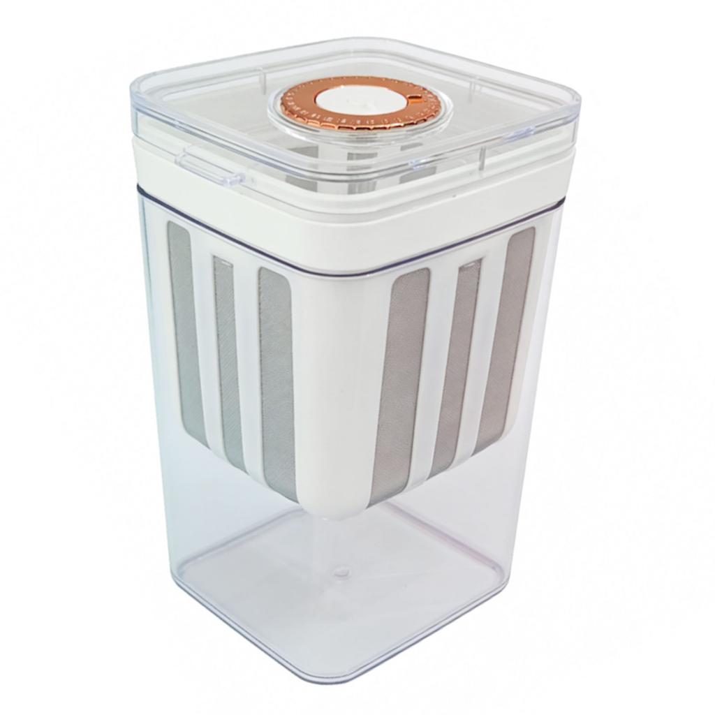 Colino per Yogurt 1100ml Grande Capacità Multifunzionale Rete Fine Filtro per Yogurtiera con Coperchio a Valvola Temporizzata per Fatto in Casa