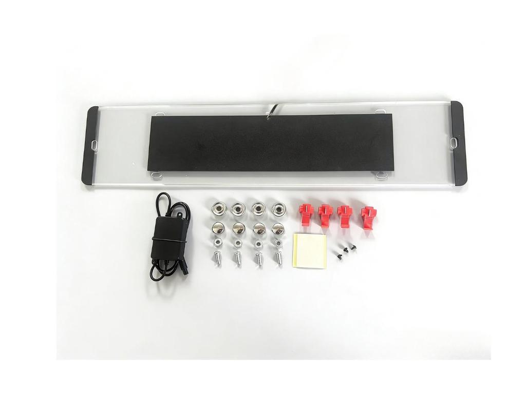 Colorful European Standard Middle East License Plate Frame - Acrylic Plastic