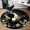 1pc Fairy Dandelion Office Round Area Rug,  Mat Suitable ForOffice, Under Office Chairs Bedroom Living Room Home Decor, Room Deco