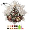 Festliche Heimwanddekorationen Weihnachten Perlmutt-Malerei Sonnenfänger Kunst-Bastelset, Acryl-Schneeflocken-Form Platten-Ornament Bastelsets mit Spitzenrand, 3D