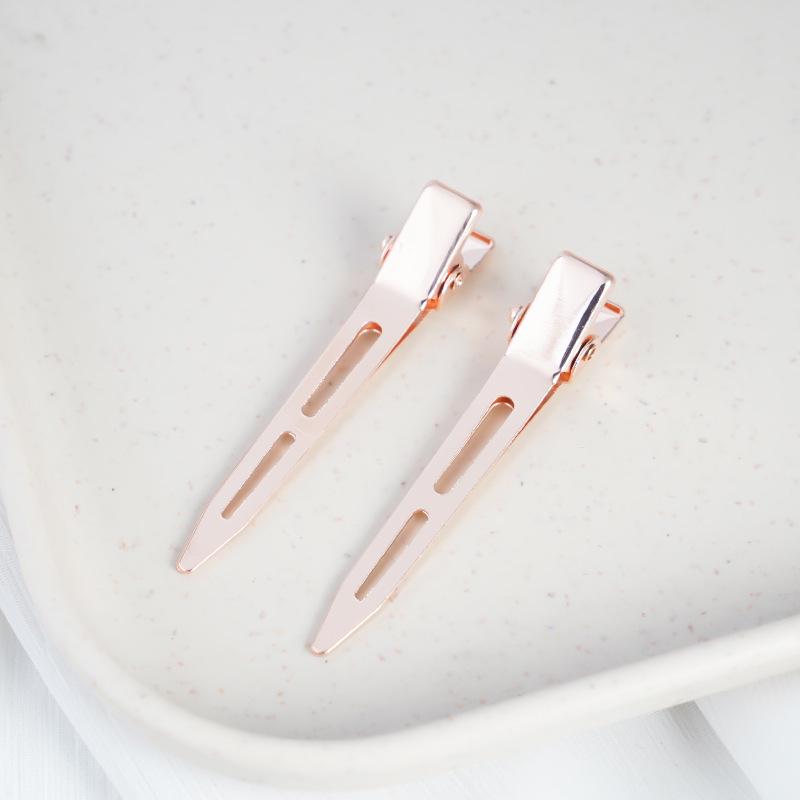 Gold Pointed Tip Duckbill Hairpin Styling Clip