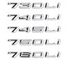 FOR Bmw logo 7 series 730Li 740Li 745Li 750 760Li digital logo with silver logo at the back and car accessories.Quick delivery. bzbf85