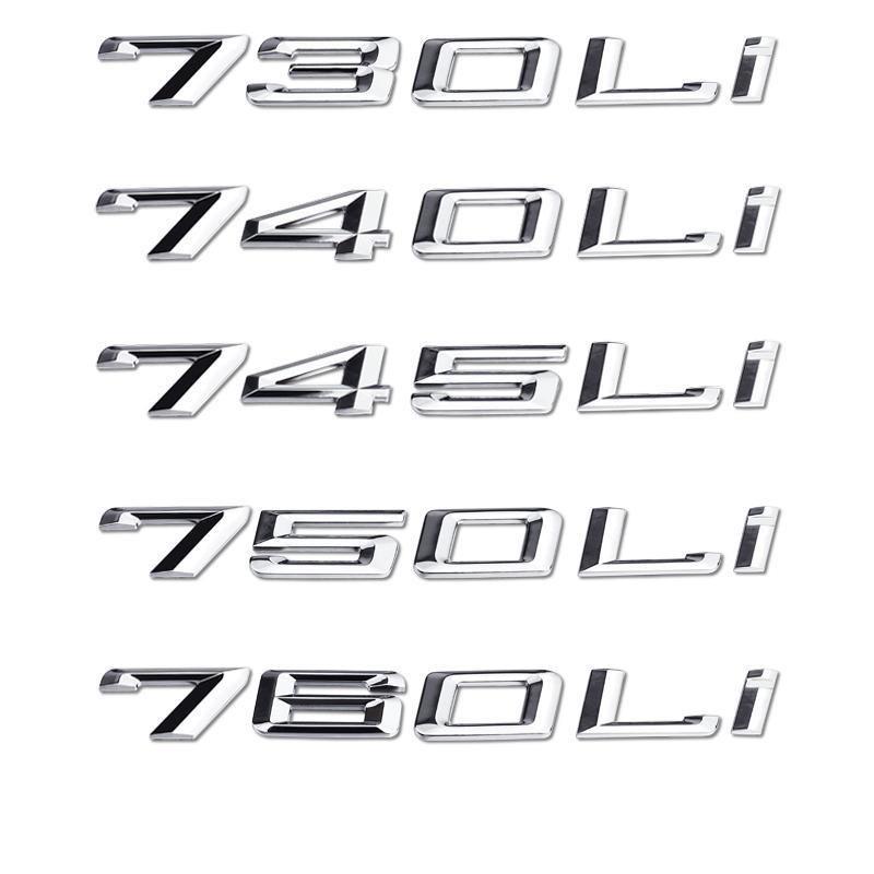 FOR Bmw logo 7 series 730Li 740Li 745Li 750 760Li digital logo with silver logo at the back and car accessories.Quick delivery. bzbf85